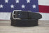Black Full Grain Leather Belt Tapered Tip